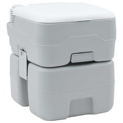 VidaXL Camping toilet grijs en wit 41,5 x 36,5 x 42 cm polyetheen VidaXL Camping toilet grijs en wit 41,5 x 36,5 x 42 cm polyetheen