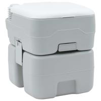 VidaXL Camping toilet grijs en wit 41,5 x 36,5 x 42 cm polyetheen - thumbnail