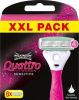 Wilkinson Wilkinson Sword Quattro For Women Sensitive Scheermesjes - 6 stuks - thumbnail