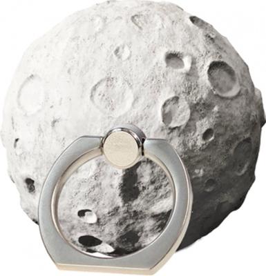 I Total telefoonring maan junior 4.5 x 3.2 cm metaal zilver