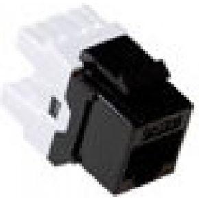 ACT TD6012 Keystone Jack CAT6 Unshielded | Zwart
