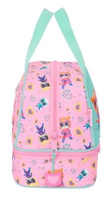 Lunchtrommel SuperKitties Roze Turkoois 20 x 20 x 15 cm Lunchtrommel SuperKitties Roze Turkoois 20 x 20 x 15 cm