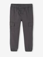 Jongensbroek battle eenvoudig aan te trekken antraciet - thumbnail