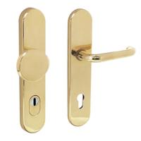 Intersteel VoordeurbeslagVurano PC 92mm kerntrekbeveiliging messing gelakt - 0013.382049 - thumbnail