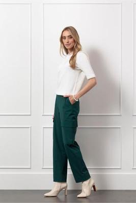 Carlijn cargo trousers - bottle green - 13170