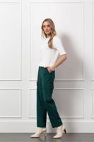 Carlijn cargo trousers - bottle green - 13170 - thumbnail