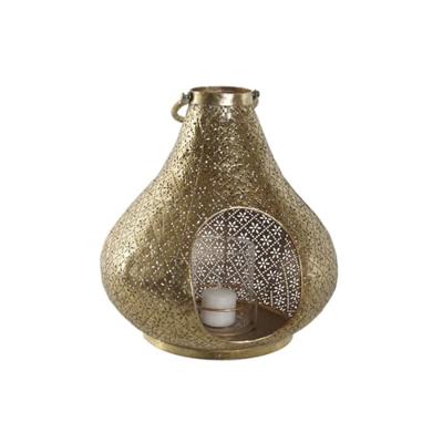 Kaarshouder Home ESPRIT Gouden Metaal Kristal 25 x 25 x 26,5 cm Kaarshouder Home ESPRIT Gouden Metaal Kristal 25 x 25 x 26,5 cm
