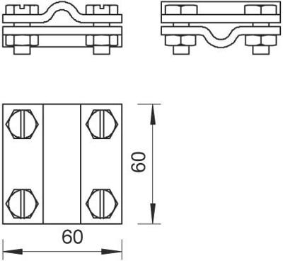 OBO Bettermann 253 8X8 Montage-accessoires 1 stuk(s)