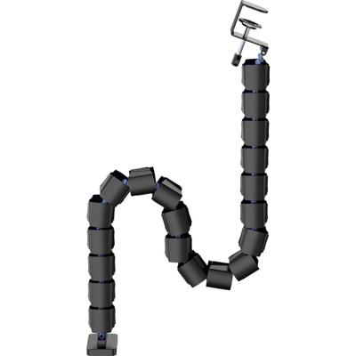 SpeaKa Professional SP-13403052 Kabelslang ABS, Staal, Thermoplast Zwart flexibel (l x b x h) 1346 x 100 x 109 mm 1 stuk(s)