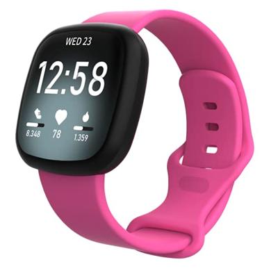 Fitbit Versa 3 & 4 / Sense 1 & 2 Sportbandje - Roze - Maat: M/L