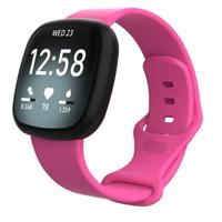 Fitbit Versa 3 & 4 / Sense 1 & 2 Sportbandje - Roze - Maat: M/L - thumbnail