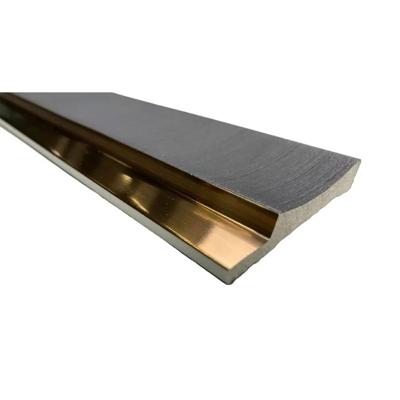 Wandpaneel Grace Antraciet Eindlat Links 270x6.8x1.2cm