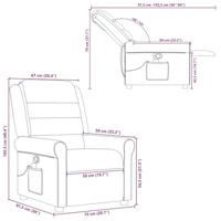 Massagestoel verstelbaar stof crèmekleurig - thumbnail