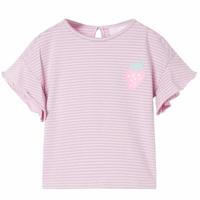 VidaXL Kindershirt met mouwen met ruches 104 lila - thumbnail