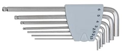 KS Tools 964.0415 Inbus Haakse schroevendraaierset 1.5 mm, 2 mm, 2.5 mm, 3 mm, 4 mm, 5 mm, 6 mm 7-delig
