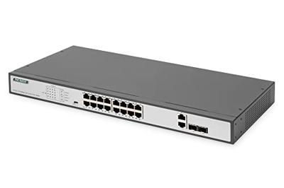 Digitus DN-95342-1 Netwerk switch 16 + 2 poorten 10 / 100 MBit/s PoE-functie