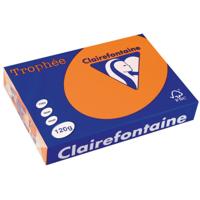 Clairefontaine Trophée Pastel, gekleurd papier, A4, 120 g, 250 vel, oranje - thumbnail