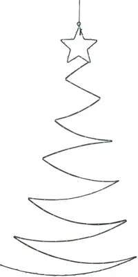 LED Wanddeco everlands kunstkerstboom groen 100x60cm