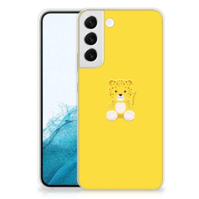 Samsung Galaxy S22 Plus Telefoonhoesje met Naam Baby Leopard Samsung Galaxy S22 Plus Telefoonhoesje met Naam Baby Leopard