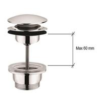 Afvoerplug Plieger Roma 2in1-Systeem 5/4'' Aansluiting RVS - thumbnail