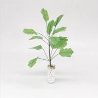 3 stuks 1:12 Mini Doll House Dollhouse plant model buitenlands speelgoed vaas banaan groene boom - thumbnail
