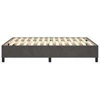 Boxspringframe fluweel donkergrijs 140x200 cm - thumbnail