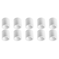 Mat Witte Aluminium Opbouwspot 10 Pack - GU10 Fitting - Ø90mm - thumbnail