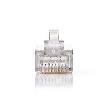 Netwerkconnector | RJ45 Male - Voor Stranded Cat5 U/FTP-Kabels | 10 Stuks | Metaal