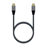AISENS - A107-0672 - USB 3.2 Gen2x2 20Gbps 5A 100W E-mark, type USB-C/M-USB-C/M, grijs, 1,5m - thumbnail