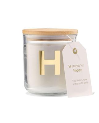 HEMA Kaars in glas Ø8x10cm letter H