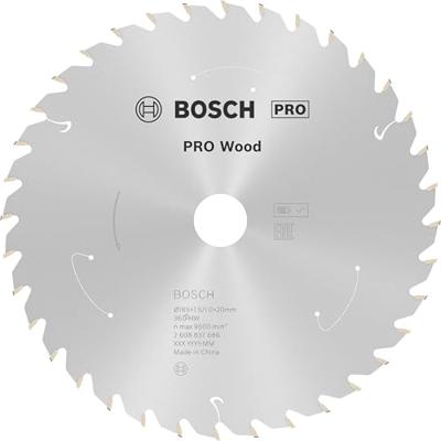 Bosch Accessories PRO Wood cordless 2608837686 Hardmetaal-cirkelzaagblad 165 x 20 mm Aantal tanden: 36 1 stuk(s)
