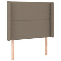 Boxspring met matras stof taupe 90x190 cm - thumbnail
