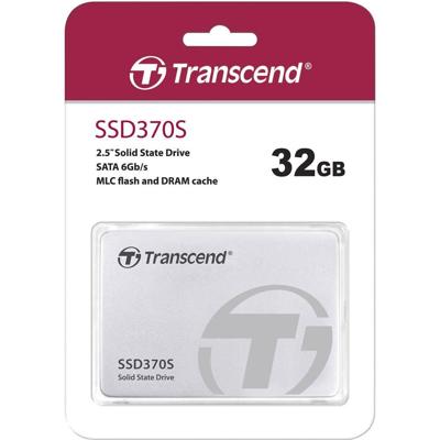 Transcend SSD370S 32 GB SSD harde schijf (2.5 inch) SATA 6 Gb/s Retail TS32GSSD370S Transcend SSD370S 32 GB SSD harde schijf (2.5 inch) SATA 6 Gb/s Retail TS32GSSD370S