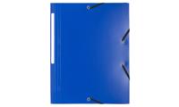 Exacompta elastomap A4, uit PP, 3 kleppen en elastiek blauw - thumbnail