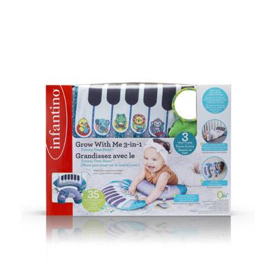 Evolutief kussen Piano 3 en 1 van Infantino grijs en blauw