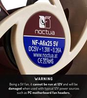 Noctua NF A6x25 5V Computer behuizing Ventilator - thumbnail