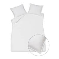 Vandyck Pure Ruffle Dekbedovertrek 140 x 200/220 cm - Wit - thumbnail