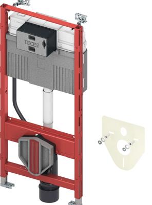 TECE Profil wc-element met Uni-spoelreservoir incl. wandbevestiging en geluidsdempingsset