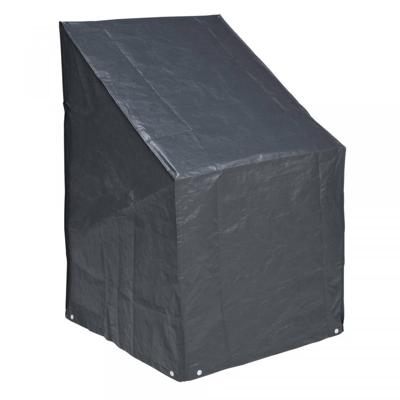 Nature tuinmeubelafdekhoes voor gestapelde stoelen afdekking (grijs, 6030606)