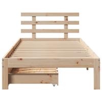 Bedframe met lades 100x200 cm massief grenenhout - thumbnail
