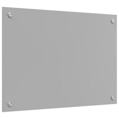 VidaXL Keuken spatscherm lichtgrijs 70 x 50 cm gehard glas