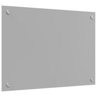 VidaXL Keuken spatscherm lichtgrijs 70 x 50 cm gehard glas - thumbnail