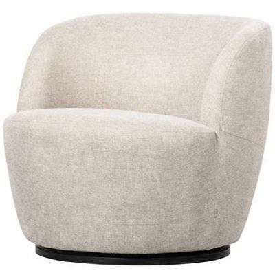 WOOOD Draaifauteuil 'Serra' Woven, kleur Off White