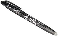 12 Pilot FriXion Ball gelrollers zwart medium 0,7 mm - thumbnail