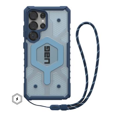 Urban Armor Gear Pathfinder Outdoor telefoonhoes Samsung Galaxy S25 Ultra Blauw, Transparant Inductieve lading, Met polsband, Stootbestendig Urban Armor Gear Pathfinder Outdoor telefoonhoes Samsung Galaxy S25 Ultra Blauw, Transparant Inductieve lading, Met polsband, Stootbestendig
