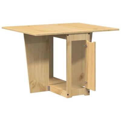 Eettafel Corona inklapbaar massief grenenhout wasbruin