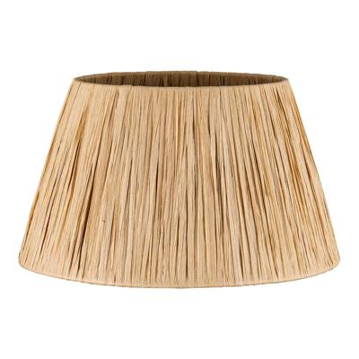 Raffia lampenkap - Conisch - beige - Boheemse stijl - ø30 x 17 cm - E27 fitting - Ontworpen voor tafellampen en Pendellamp - Ontworpen voor woonkamer en eetkamer