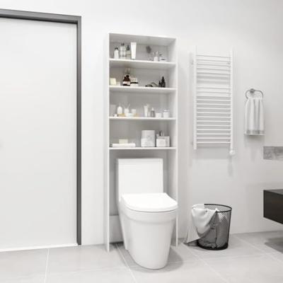 VidaXL Wasmachinekast 64x24x190 cm hoogglans wit VidaXL Wasmachinekast 64x24x190 cm hoogglans wit