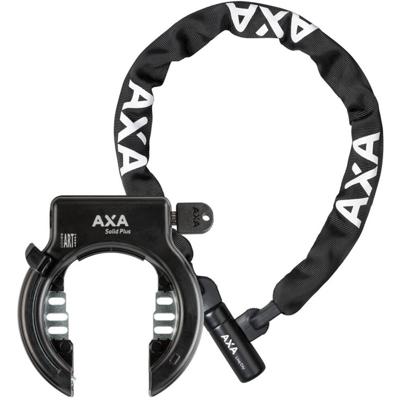 Axa Set ringslot solid plus + linq city 100/7 - zwart