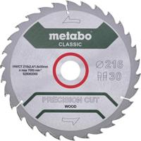 Metabo 628326000 Cirkelzaagblad 254 x 30 x 1.6 mm Aantal tanden: 40 1 stuk(s) - thumbnail
